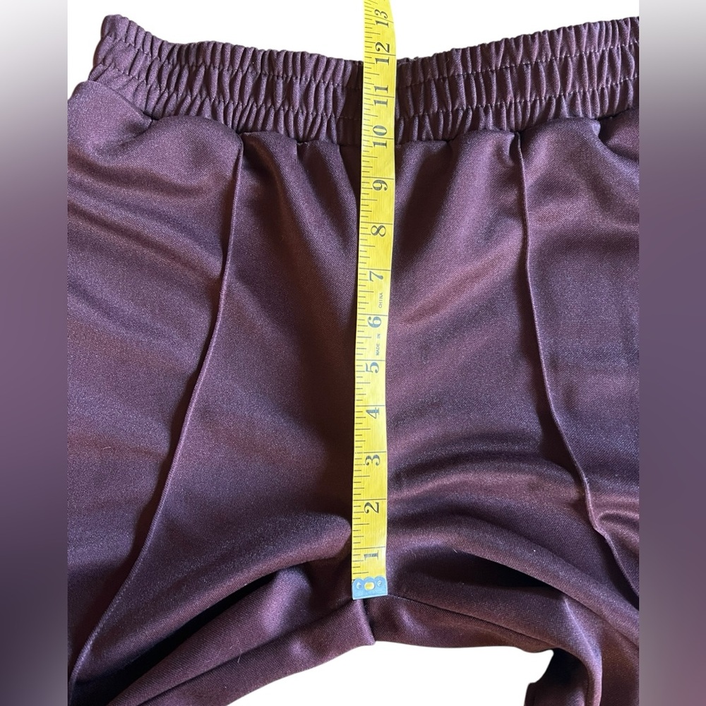 BDG Urban Outfitters UO Piper Brown Wide Leg Track Pants Elastic Waist Size S - Picture 9 of 11